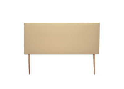 Cabeceira lisa com pés estofados em couro sintético - Delta