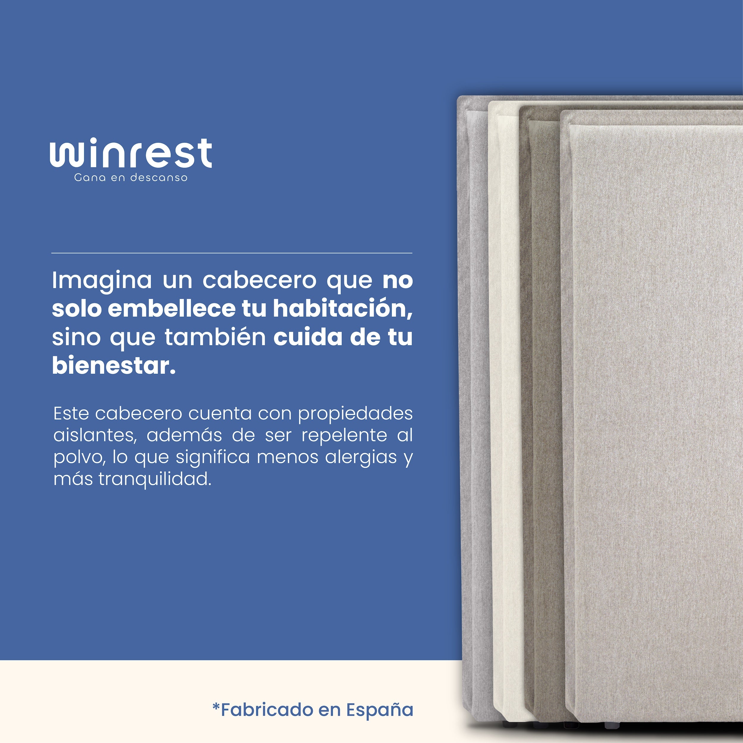 Cabecero Tapizado Lino - Duna