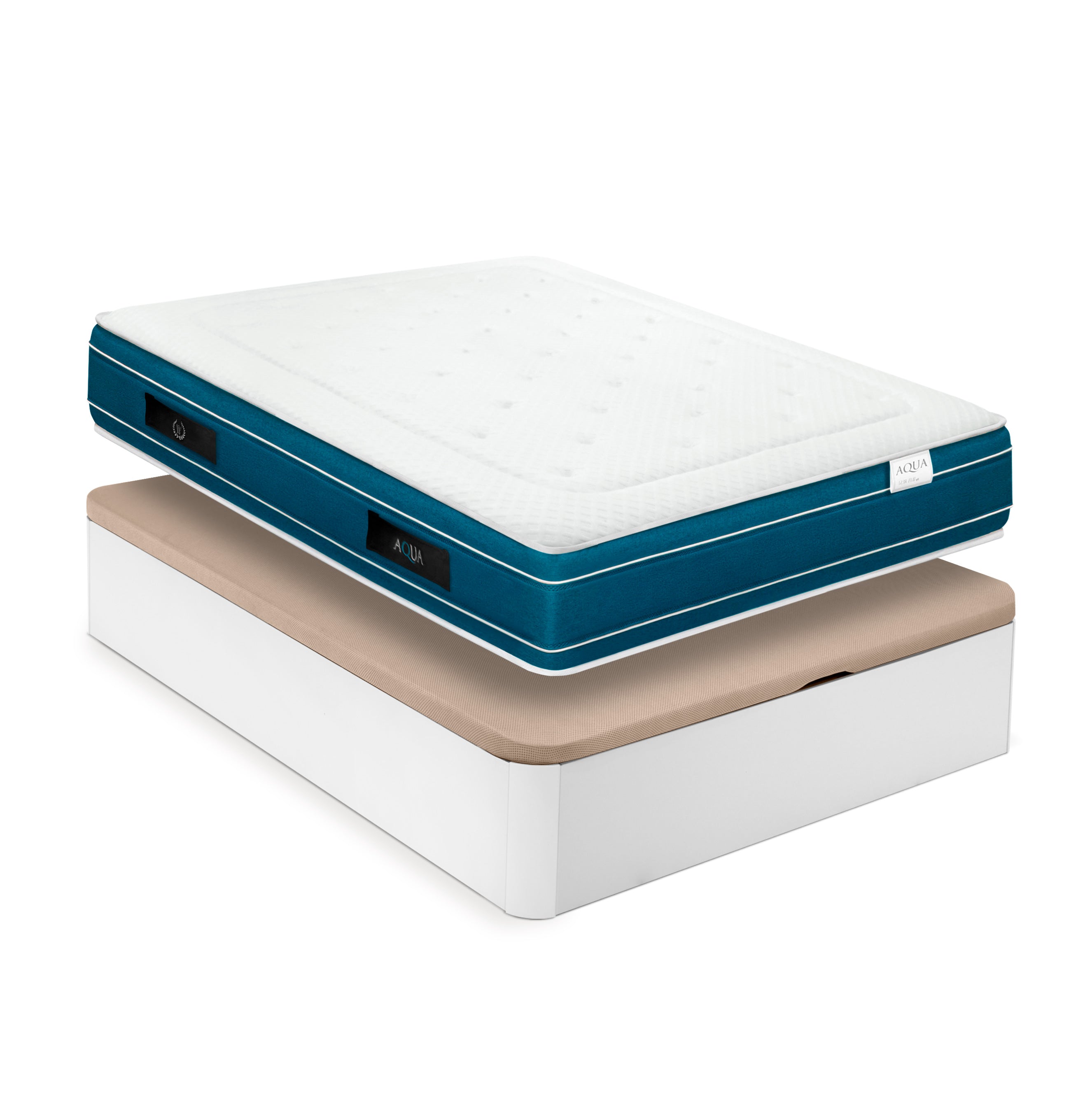 Colchon Muelles Ensacados Aqua + Canapé Abatible Spazio